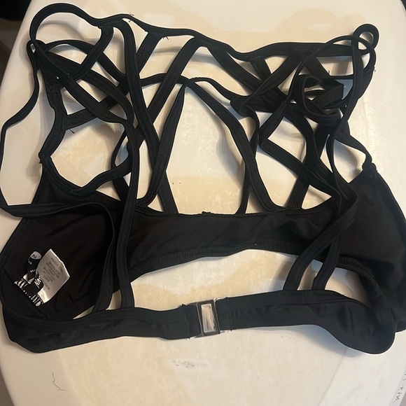 Caged Black  Bathing Suit - Picture 6 of 9